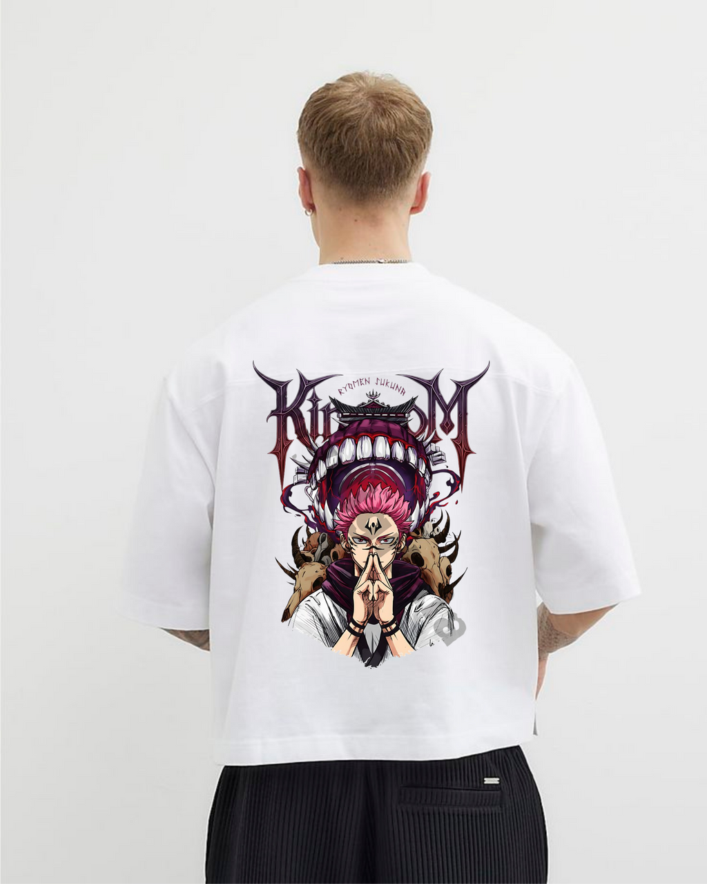 Unisex Oversized Classic Anime Printed T-Shirt