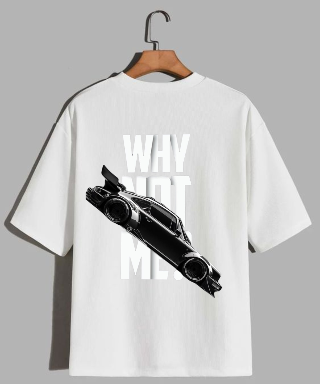 Unisex Oversized White Motivational  T-Shirt