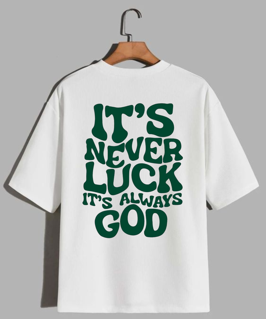 Unisex Oversized White  Motivational T-Shirt